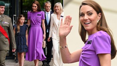 Princess Kate is joined by Princess Charlotte and sister Pippa at Wimbledon