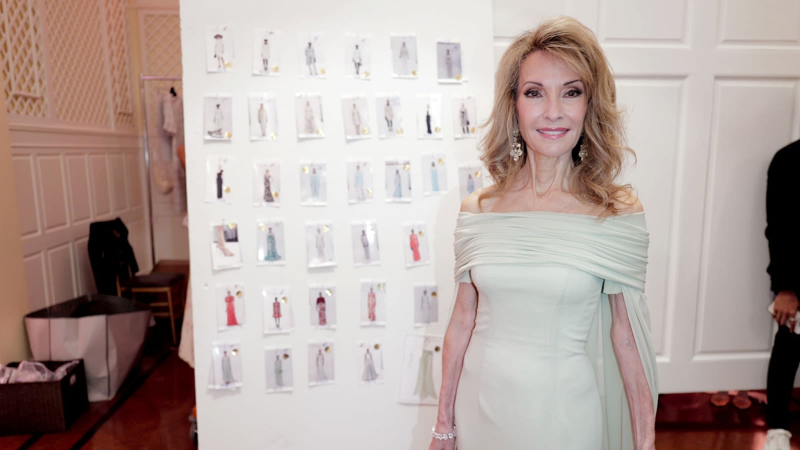 Susan Lucci makes dazzling appearance at Dennis Basso's NYFW show