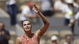 Sabalenka powers into the French Open quarterfinals with 6-2, 6-3 win over Navarro - WTOP News