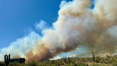 Boulder View Fire quickly grows to an estimated 500 acres near Scottsdale