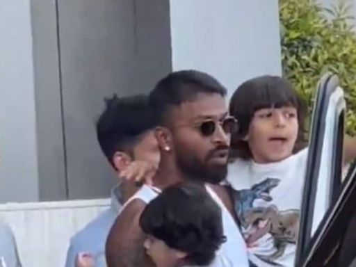 Hardik Pandya Reunited With Son Agastya. India Star's Reaction Says It All - Watch | Cricket News