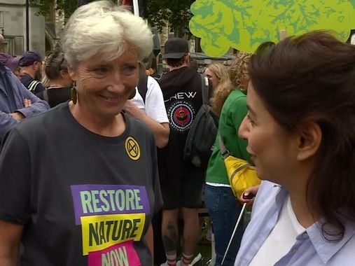 Emma Thompson backs Just Stop Oil at London march as protesters boo 'all politicians'