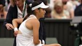 Raducanu out of Wimbledon as qualifier Sun makes quarter-finals