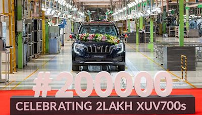 Mahindra XUV700 Production Surpasses 2 Lakh Units in Three-Year Span