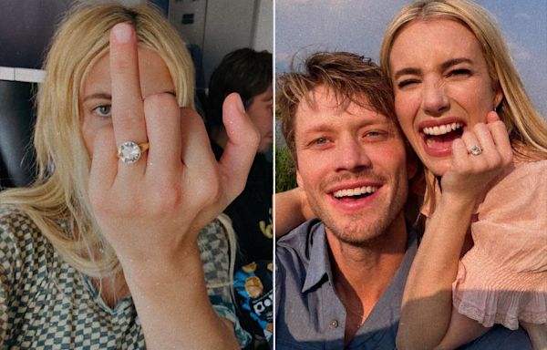 Emma Roberts Flashes a Close-Up of Her Dazzling Engagement Ring from Fiancé Cody John — See Her Sparkler!