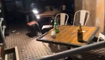 Watch: Portsmouth celebrations trigger police investigation after bar is ‘trashed’