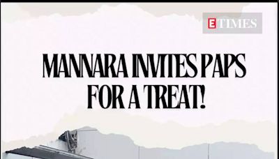 Mannara Chopra's Special Invitation for Paparazzi! | Entertainment - Times of India Videos