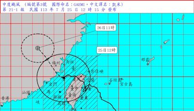 連3天颱風假？凱米快閃...林嘉愷：這地區防豪雨