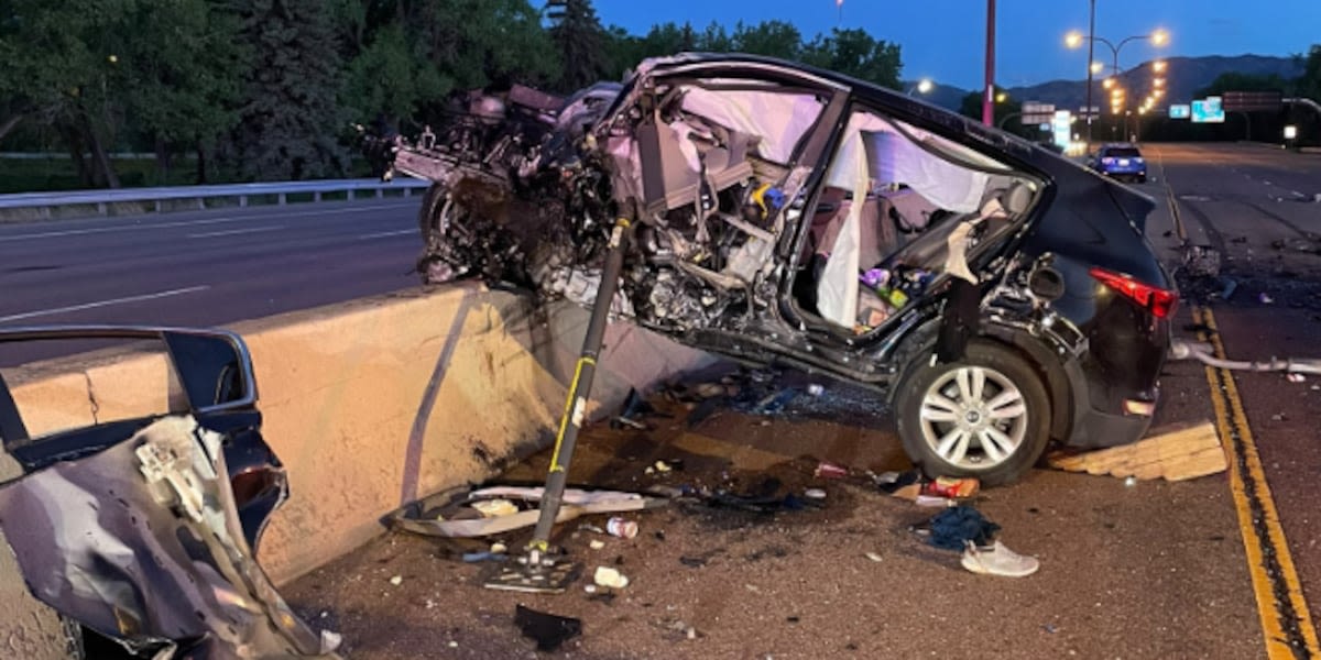 I-25 closed in Colorado Springs Sunday morning after wrong-way crash