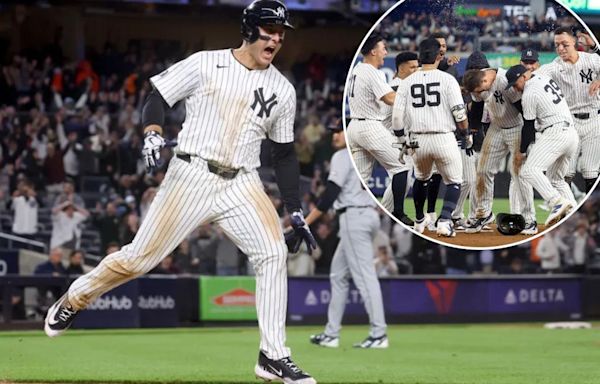 Yankees’ bats come to life in ninth inning for walk-off win over Tigers