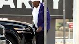 OJ Simpson hobbling around on cane before cancer death