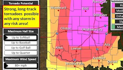 National Weather Service issues high risk of tornadoes