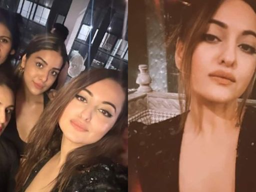 Sonakshi Sinha's secret bachelorette party: Huma Qureshi and other friends attend, bride-to-be shines in black