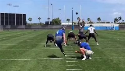 Watch Mark Jackson nail 70-yard field goal on final day of NFL training camp