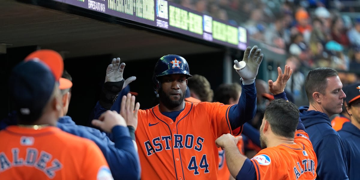 Framber Valdez pitches 7 strong innings and Astros use a late 4-run rally to beat Tigers 5-2