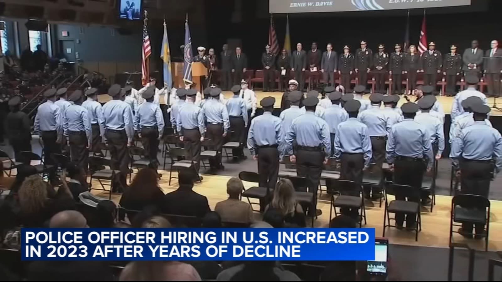 Police officer hiring in US increased in 2023 after years of decline