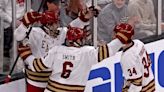 Sharks’ top prospect enjoys huge night for Boston College in Hockey East title game