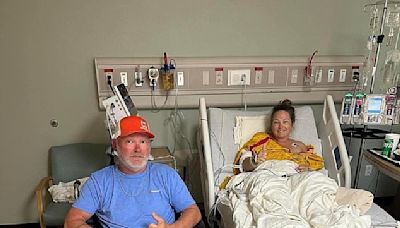 Shark bite victim recalls kicking it and mistaking it for 'huge fish'