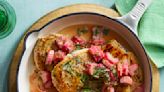 EatingWell: Rhubarb sauce adds bold flavor to chicken cutlets
