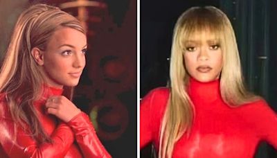 Rihanna channels Britney Spears' iconic look from Oops!...I Did It Again music video in stunning photoshoot