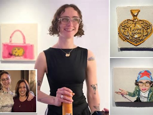 Kamala Harris’ stepdaughter Ella Emhoff peddles $5K textiles at NYC cannabis shop