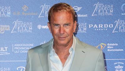 Kevin Costner looks dapper at Magna Graecia Film Festival in Italy