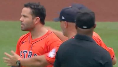 Jose Altuve Ejected After Heated Reaction to Umpire's Ruling During Astros-Mets Game