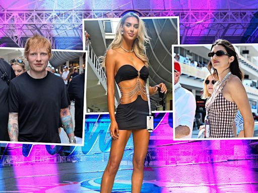 Kendall Jenner, Veronika Rajek & Sheeran lead list of celebs & Wags in Miami GP