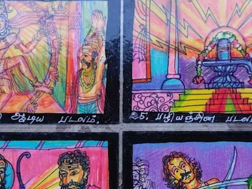 Madurai Artist Creates 64 Lord Shiva Paintings On Postcards In 60 Days - News18