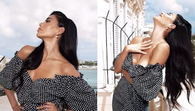 Nicole Scherzinger Is Giving "Retro Chic" Her Stamp Of Approval In A Delightful Polka Dot Midi Dress