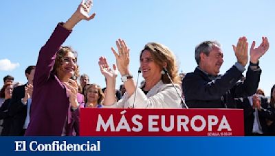 El PSOE coge la bandera contra la ultraderecha "que levanta el brazo en Roma" para ganar el 9-J