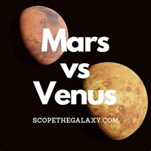 Mars vs Venus (Similarities And Differences) | Scope The Galaxy