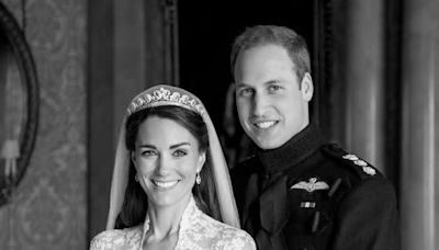 Prince William and Kate Middleton share unseen wedding photo to mark anniversary