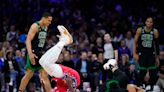 'Dang, I really got curb stomped': Grant Williams OK after Joel Embiid lands on his head