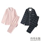 新棉法蘭絨無側縫睡衣無印家居服套裝良品秋冬磨毛棉絨情加厚-丹丹女装