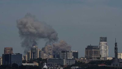 Russian missiles hit a children's hospital in the Ukrainian capital