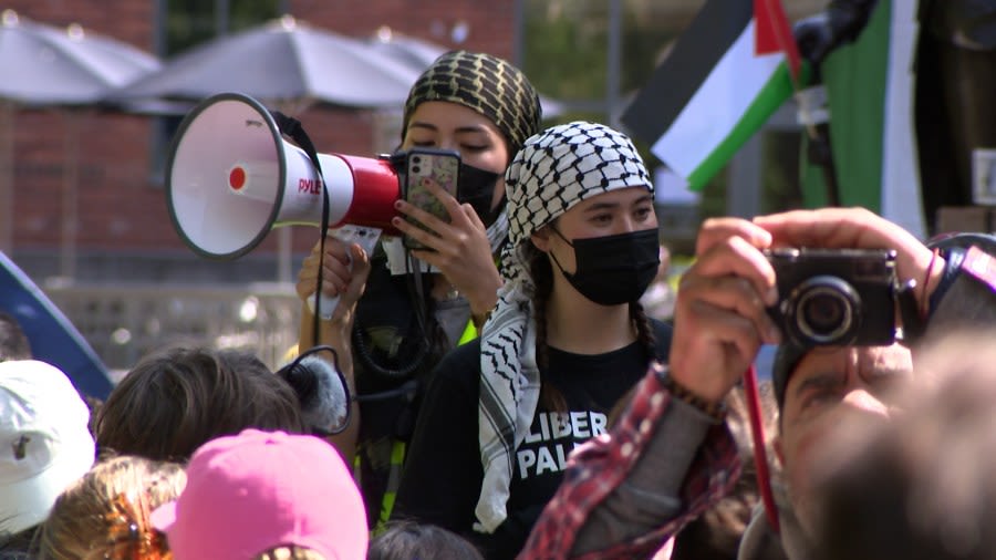 ‘Never felt more proud to be Jewish and stand with my people’: Student protest at George Washington University enters second night