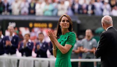 Princess Kate to attend Wimbledon men's final, will miss women's final in rare public appearance