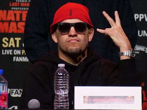 Nate Diaz and Jorge Masvidal camps brawl at latest press conference ahead of fight