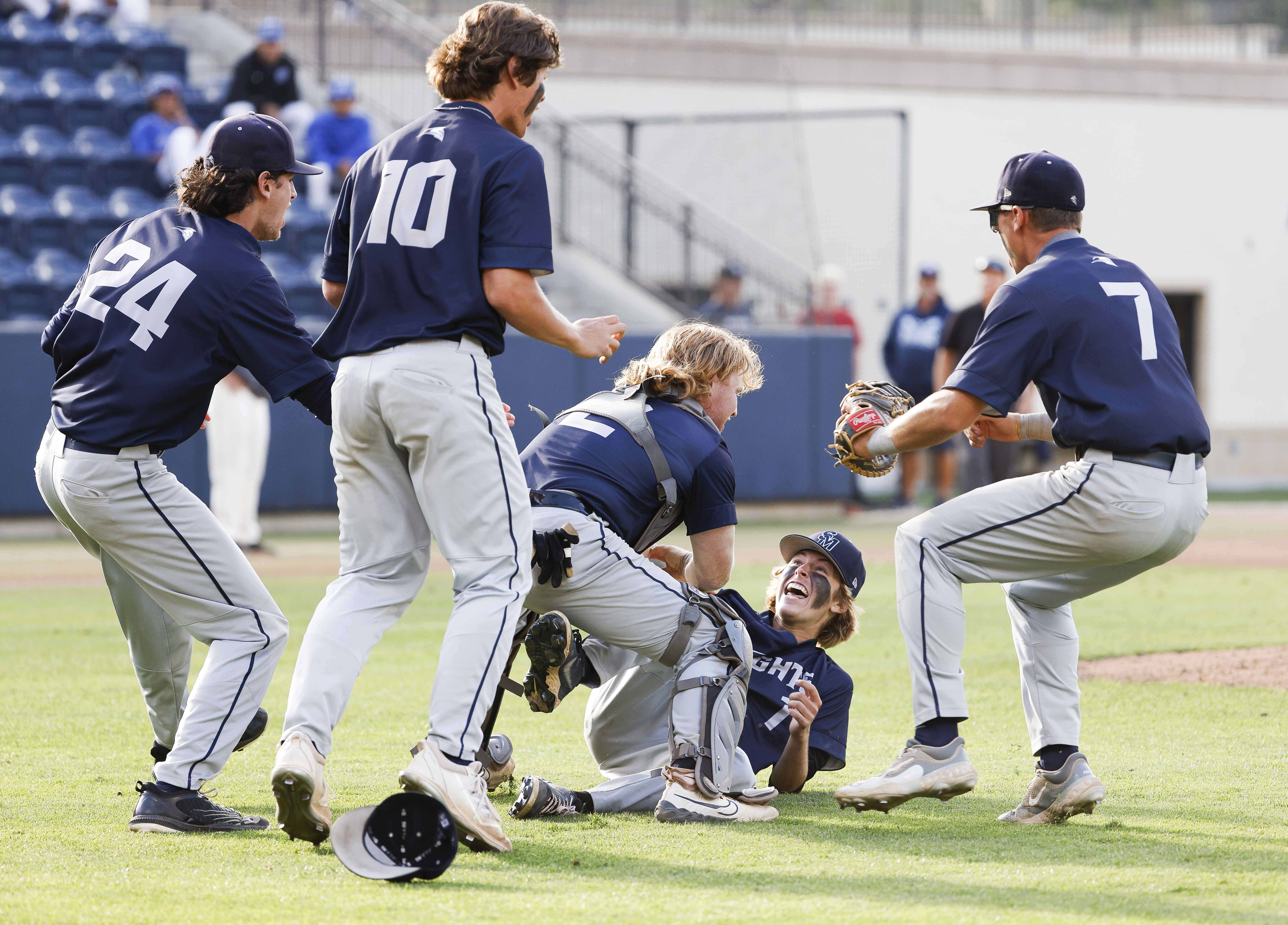 Coach/dad's faith rewarded as San Marcos holds off Poway for Division 1 baseball title