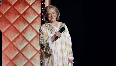 Hillary Clinton gets standing ovation in surprise appearance at Tonys: 'Very special'