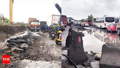 Potholes and Road Construction Work Double Nashik-Mumbai Travel Time | Nashik News - Times of India