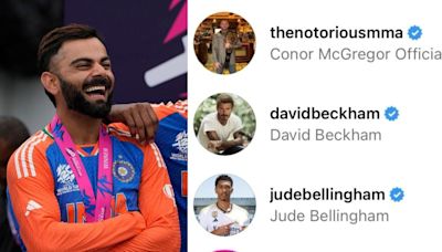 Jude Bellingham, Vinicius Jr, David Beckham and Conor Mcgregor Like Virat Kohli's Instagram Post - News18