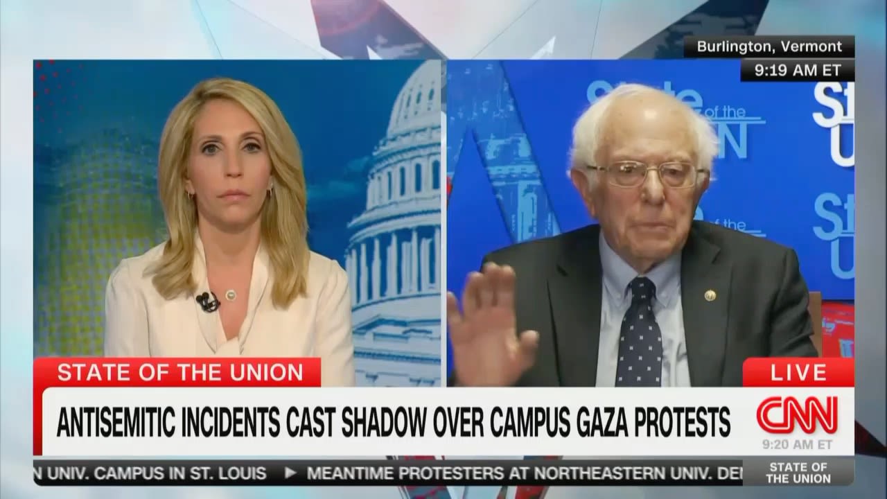 Bernie Sanders Confronted About Ilhan Omar Saying ‘All Jewish Kids Should Be Kept Safe’ Even If They...