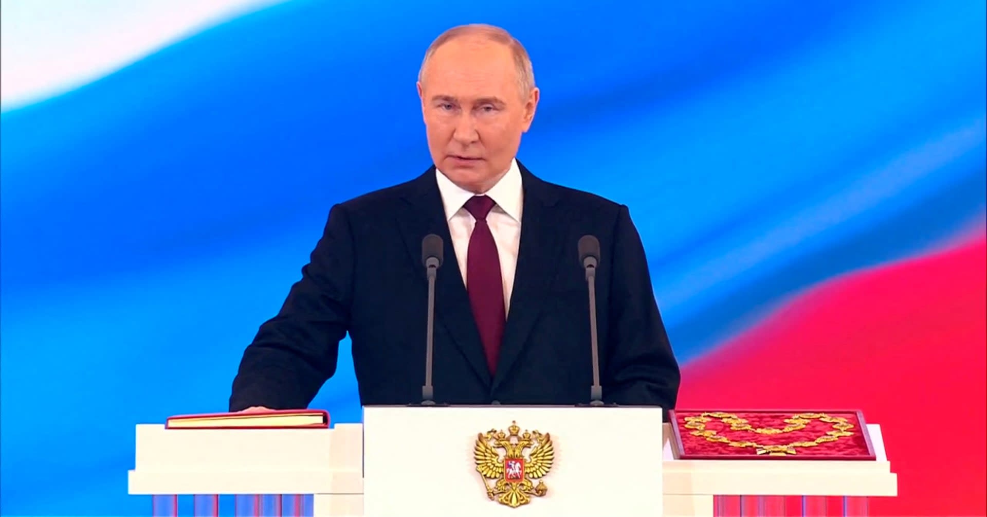 Russia's Vladimir Putin sworn in as president for a fifth term