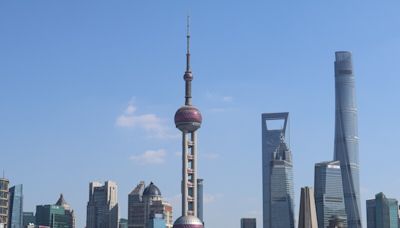 上海市地標東方明珠電視塔 (圖)