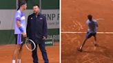 French Open star that hit fan with ball savaged by rivals after avoiding default