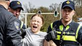 Detuvieron a Greta Thunberg durante una protesta en La Haya