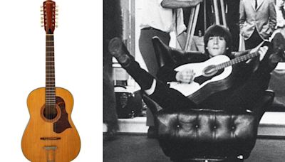 John Lennon’s lost Beatles guitar found in attic after 50 years goes on auction