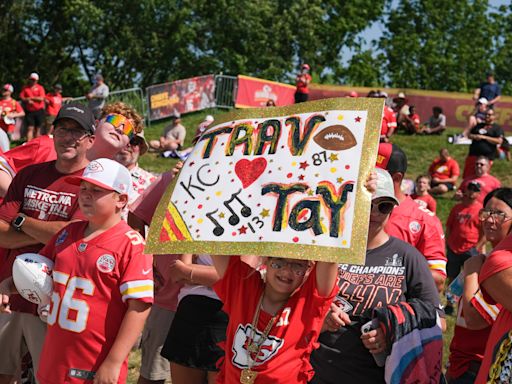 Swifties report for Chiefs training camp. It may never be the same.